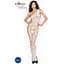 Бодістокінг Passion BS036 White, комбінезон, лямки через одне плече - мініатюра 2