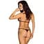 Комплект із ланцюжками Obsessive PanTheria 2-pcs set Black S/M, бюстгальтер, трусики - мініатюра 2