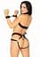 Комплект атласных ремней для бондажа Leg Avenue Satin elastic harness Set, One size, Black - миниатюра 2