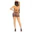 Сукня Leg Avenue Lurex RhinestOne Keyhole Halter Dress One Size Black/Silver - мініатюра 8
