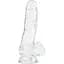 Фалоімітатор Addiction - Clear Dildo With Balls 7 - мініатюра 1