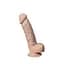 Фалоімітатор Silexd Real Skin Model 1 Size 8" 20.3 см (тілесний) - мініатюра 1