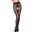Колготки з відкритим доступом Passion контрастна подвійна резинка Tiopen 015 Black 3/4 (20 den) - мініатюра 1
