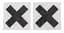 Наклейки на соски Cottelli Collection Nipple Sticker X чорний - мініатюра 3