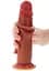 Фалоімітатор Get Real Skin Foreskin Dong 19 см (коричневий) - мініатюра 7