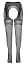 Колготки Cottelli Collection Crotchless Tights S/M чорний - мініатюра 4