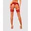 Панчохи під пояс із широким мереживом Obsessive Lacelove stockings M/L - мініатюра 2