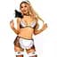 Leg Avenue Roleplay Flirty French Maid OS White/Black - мініатюра 1