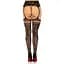 Панчохи Leg Avenue French Rose Backseam Garter Belt Stockings Black One Size - мініатюра 3