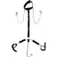 Бондажный набор с металлическим анальным крюком Art of Sex Beatrice Bondage set with Anal hook № 1 - миниатюра 1