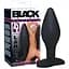 Анальна пробка Black Velvets Large 12 см (чорний) - мініатюра 4