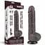 Фалоімітатор Sliding-Skin Dual Layer Dong 9.5'' 24 см (чорний) - мініатюра 13