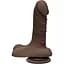 Фалоімітатор Doc Johnson The D - Super D - 6 Inch With Balls - UltraSkyn - Chocolate - мініатюра 1