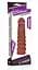 Насадка на пенис Lovetoy Pleasure X-Tender Series 17.5 см коричневый - миниатюра 6