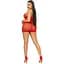 Сукня-сітка зі стразами Leg Avenue RhinestOne halter Mini dress Red, відкрита спина, One Size - мініатюра 10