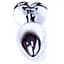 Анальна пробка Boss Of Toys Boss Series - Jewellery Silver Heart Plug Black S, BS6400047, Срібний / Чорний - мініатюра 4
