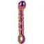 Фалоімітатор Glamour Glass Ribbed G-Spot 18 см мульті - мініатюра 1