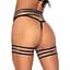 Leg Avenue RhinestOne garter Strapps OS Black - мініатюра 2