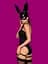 Сексуальний костюм Obsessive Bunny S/M чорний - мініатюра 4