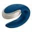 Вібратор для пар Satisfyer Double Love 8.6 см синій - мініатюра 6