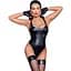 Боді Noir Handmade F244 Powerwetlook Body With high cut bottom hem - S - мініатюра 1