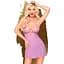 Міні-сукня з мереживним ліфом та стрінгами Penthouse Bedtime Story Purple L/XL - мініатюра 2