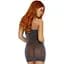 Платье Leg Avenue Shimmer Sheer rhinestone tube dress Black/Silver One size - миниатюра 2