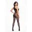 Бодістокінг Noir Handmade F315 Ego fLocked mesh halter catsuit - M - мініатюра 3