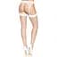 Панчохи у велику сітку Leg Avenue Fence Net Thigh Highs White, One Size - мініатюра 4