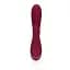 Вібратор-кролик Loveline Smooth Silicone Rabbit 20 см (вишневий) - мініатюра 2