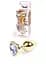 Анальная пробка Jawellery Gold Heart PLUG-Clear Boss Series 64-00039 98261 - миниатюра 1