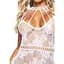 Мини-платье Leg Avenue Strappy Lace mini dress White One size - миниатюра 6