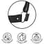 Пара браслетів на зап'ясті і палець Bijoux Indiscrets Maze Hand Bracelet Harness Black, екошкіра - мініатюра 2