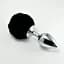 Анальна пробка Pompon Metal Plug Large 14 см (чорний) - мініатюра 2