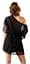 Комплект Cottelli Collection Lingerie Chemise Set L чорний - мініатюра 3