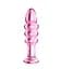 Анальна пробка LoveToy Glass Romance 5.5" 14 см (рожевий) - мініатюра 1