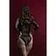 Жіноча збруя з ланцюгом та фіксаторами Feral Feelings Harness With Cuffs Black - мініатюра 2