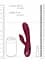 Вібратор-кролик Loveline Smooth Silicone Rabbit 20 см (вишневий) - мініатюра 15