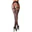 Колготки Cottelli Collection Crotchless Tights S/M чорний - мініатюра 1