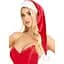Шапка Санти Leg Avenue Long velvet plush Santa hat - мініатюра 1
