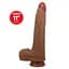Фалоімітатор Pretty Love Adley 11" 28 см (коричневий) - мініатюра 2