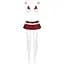 Еротичний костюм школярки з мініспідницею Obsessive Schooly 5pcs costume S/M, біло-червоний - мініатюра 5