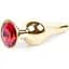 Анальна пробка Boss Of Toys Boss Series - Jewellery Gold Butt Plug Red, BS6400064, Золотий / Червоний - мініатюра 1