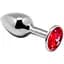 Анальна пробка Alive Mini Metal Butt Plug M 8 см (червоний) - мініатюра 1