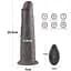 Вібратор Lovetoy Dual-Layered Silicone Nature Cock 8.0'' 20.5 см (чорний) - мініатюра 4