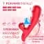 Вібратор I’MCUM Pulse Touch з вакуумною стимуляцією клітора та язичками для точки G Червоний (IM-ZDB330) - мініатюра 3