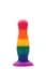 Райдужна анальна пробка Colourful Love Plug - мініатюра 1