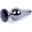 Анальна пробка Boss Of Toys Boss Series - Jewellery Dark Silver Butt Plug Black, BS6400056, Срібний / Чорний - мініатюра 1
