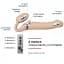 Безремневий страпон Strap-On-Me Vibrating Flesh L регульований з вібрацією та з пультом ДК діаметр 3.7 см - мініатюра 5