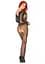Бодістокінг Leg Avenue Swirl Lace Bodystocking One size Black ажурна тканина доступ - мініатюра 2